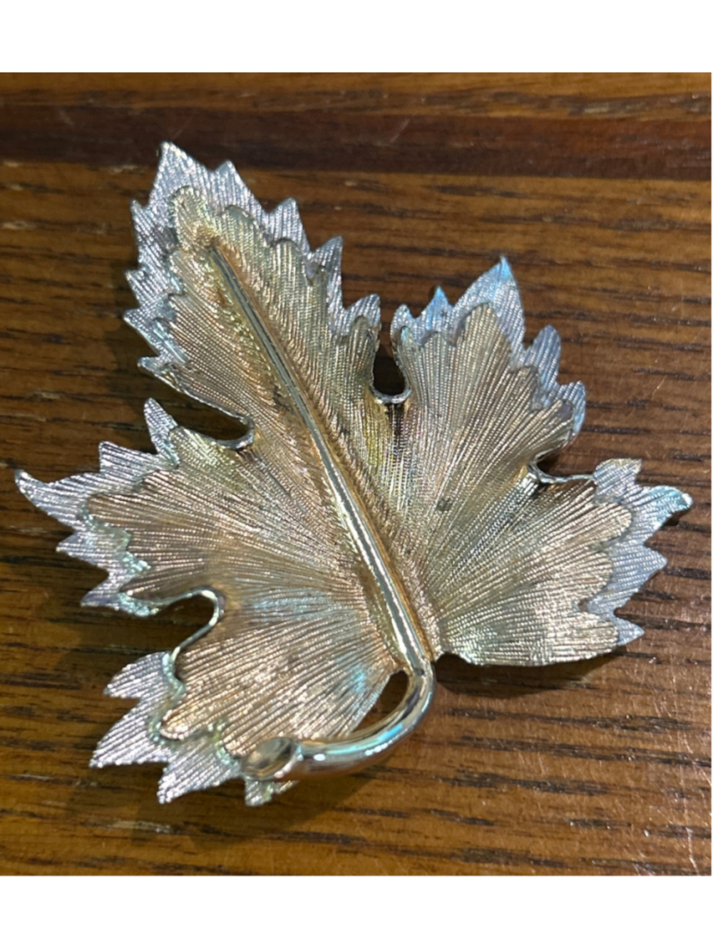 Women's Sarah Coventry Brooch One Size Gold Silver Leaf Pin